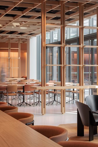 AXA headquarters courtyard